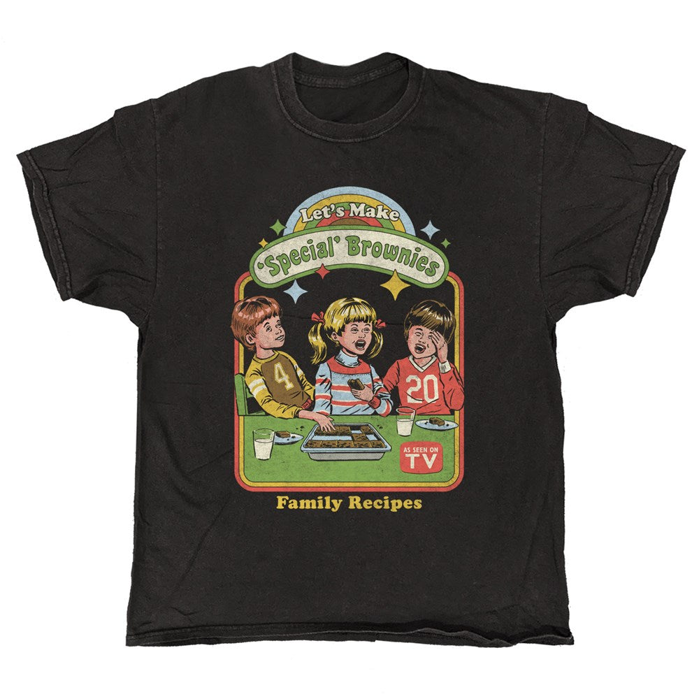 Steven Rhodes Special Brownies Vintage T-Shirt – Black Vintage