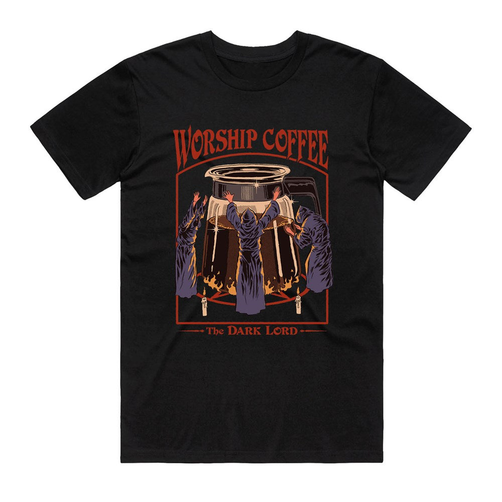 Steven Rhodes Worship Coffee T-Shirt – Black