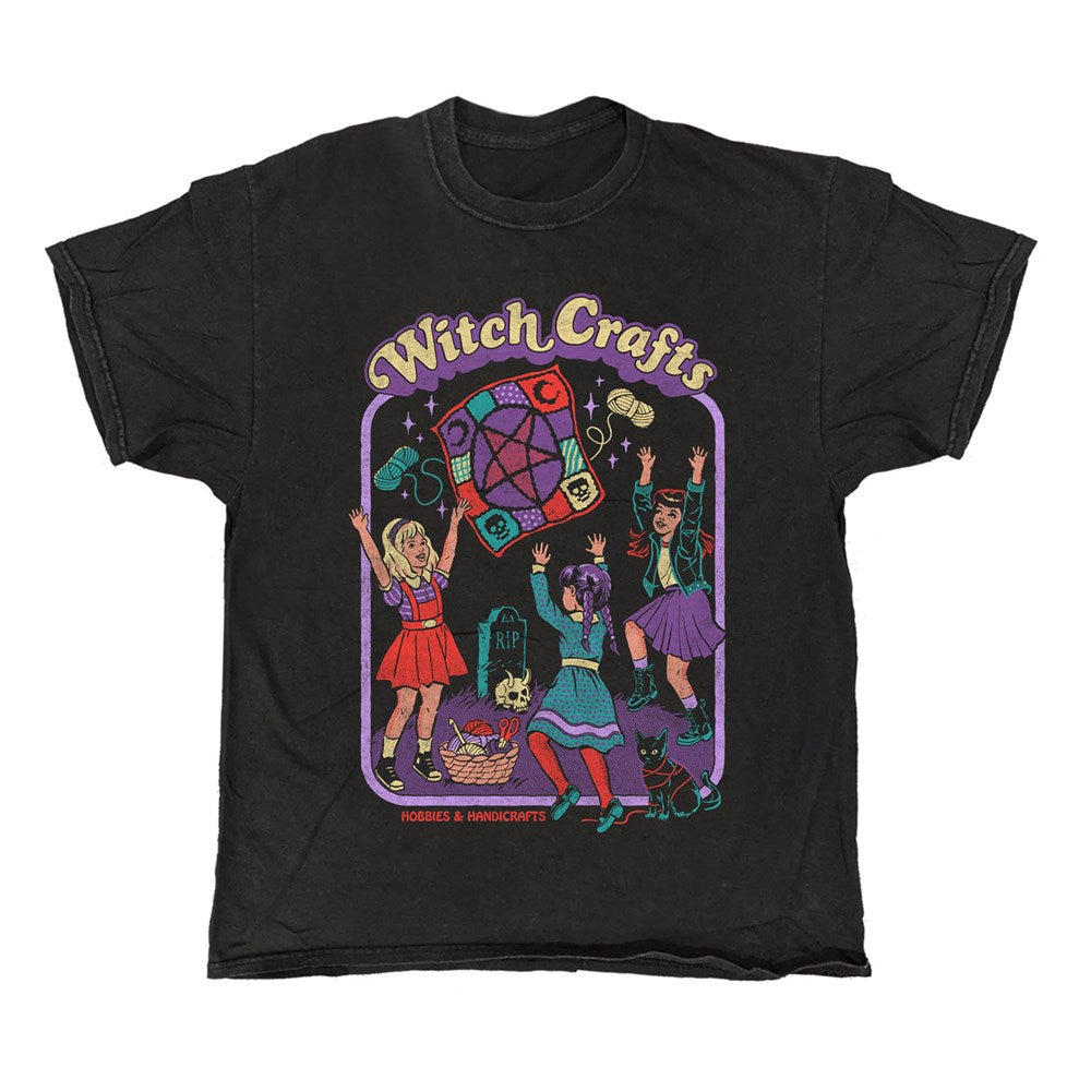 Steven Rhodes Witch Crafts Vintage T-Shirt – Black