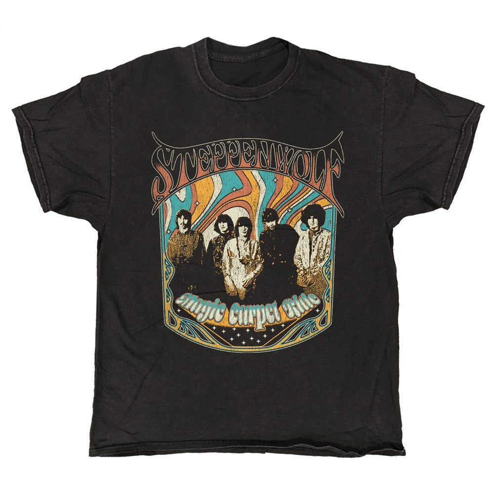 Steppenwolf - Psychedelic Magic Carpet - Black Vintage T-shirt