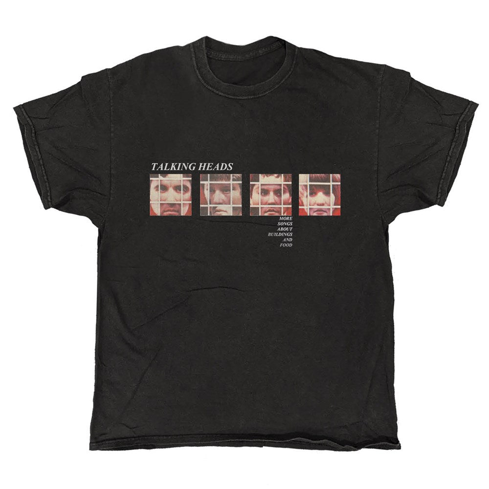 Talking Heads - More Songs - Black Vintage T-shirt