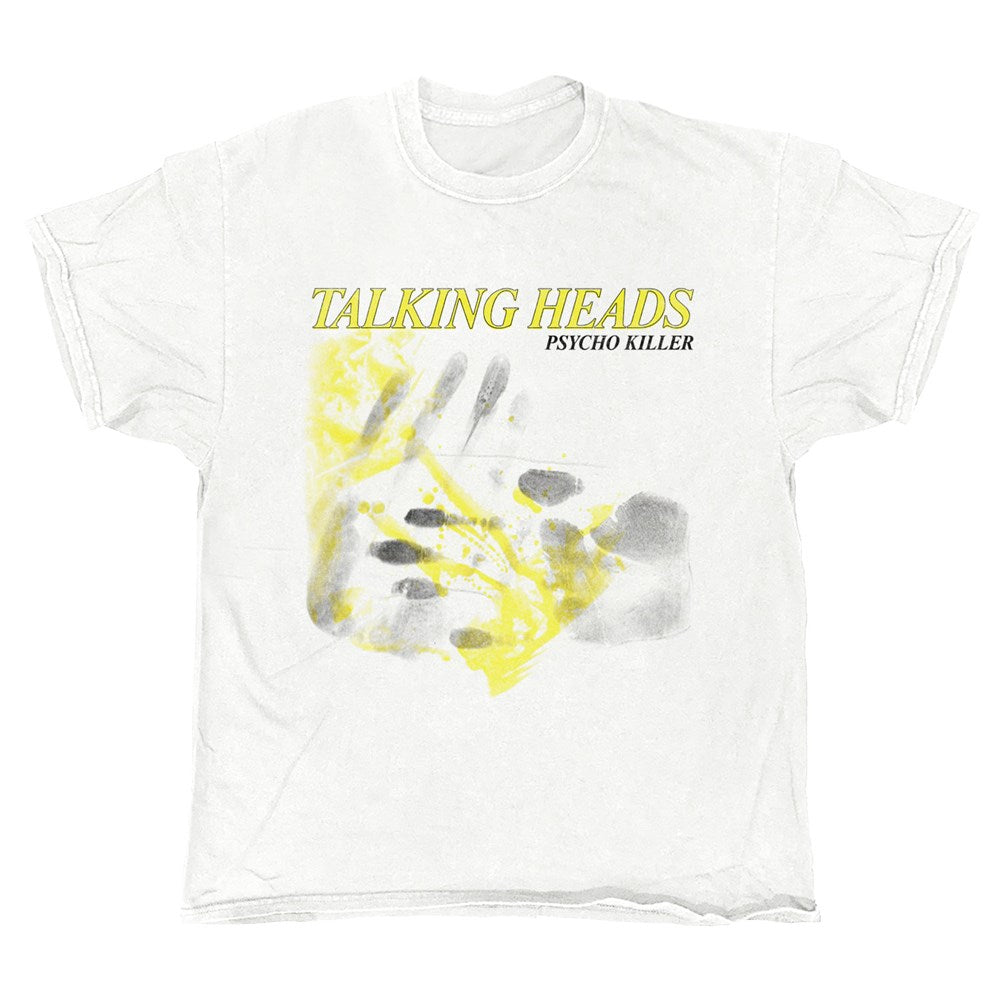 Talking Heads - Psycho Killer Hands - White Vintage T-shirt