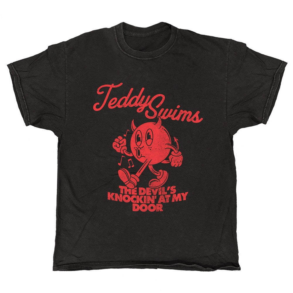 Teddy Swims - The Devil - Black Vintage T-shirt