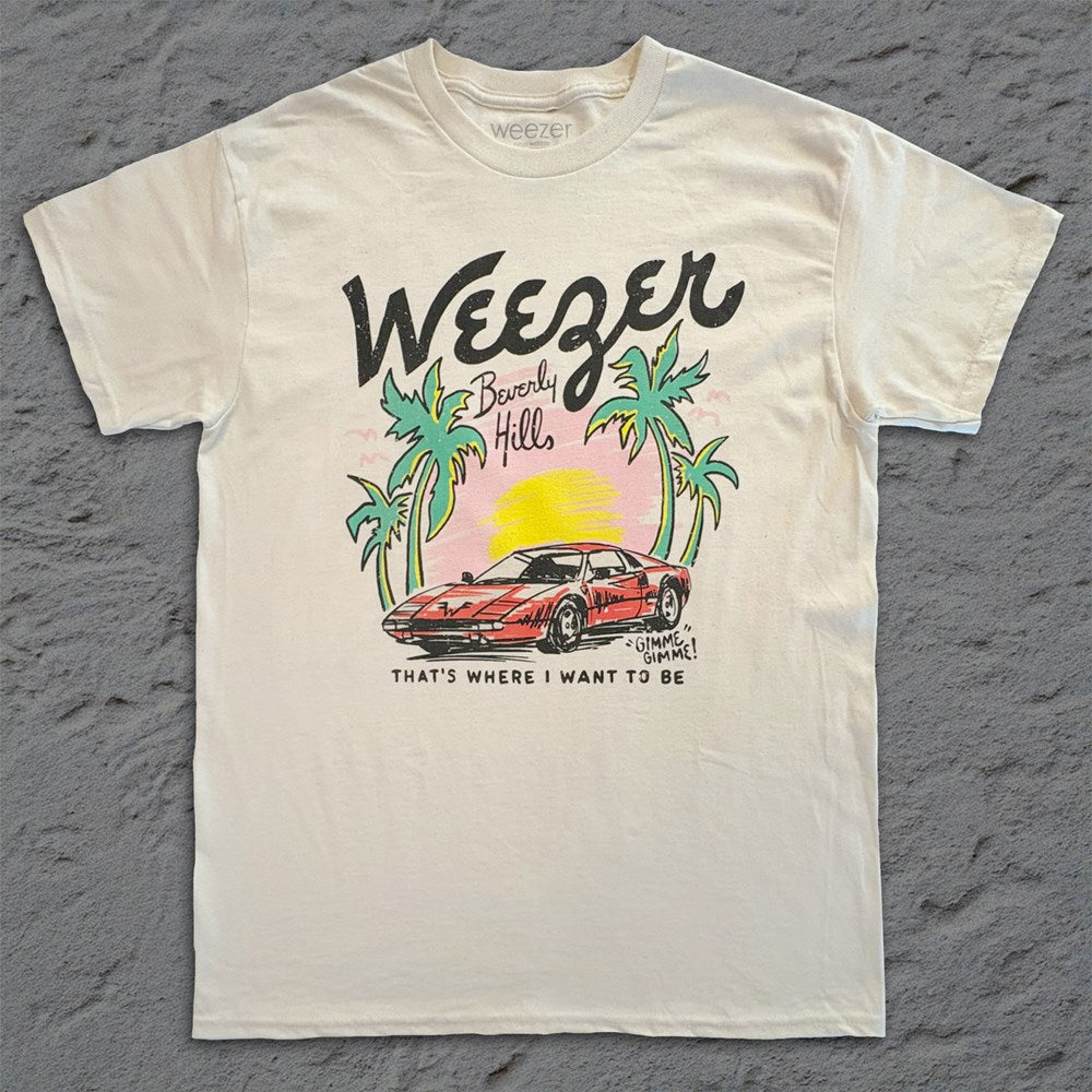 Weezer Beverly Hills Graphic T-Shirt – Natural