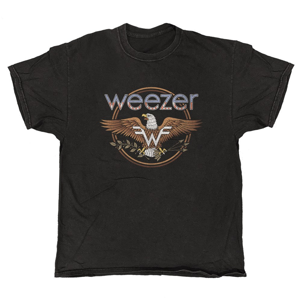 Weezer Eagle Graphic T-Shirt – Black Vintage