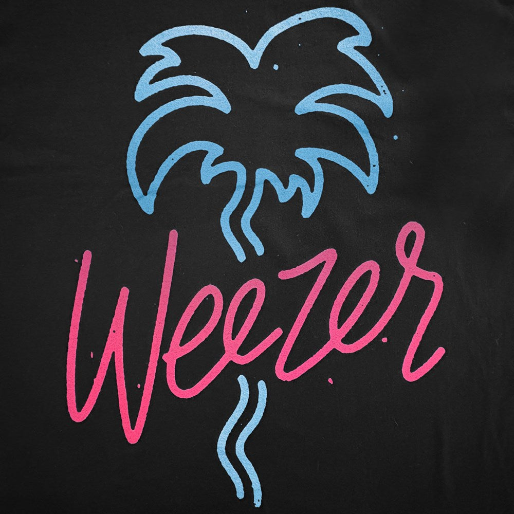 Weezer Neon Palms Graphic T-Shirt – Black