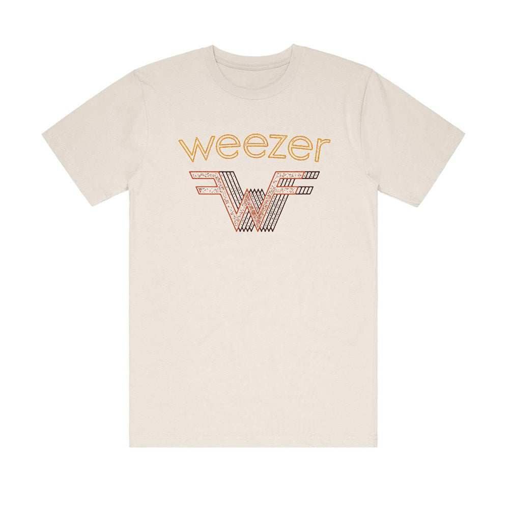Weezer W Repeat Logo T-Shirt – Natural