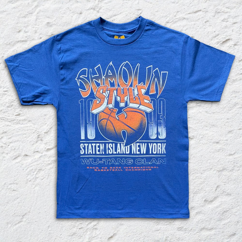 Wu-Tang Clan BBall Shaolin NY T-Shirt – Royal Blue