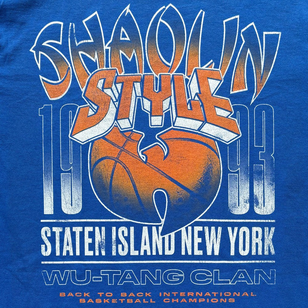 Wu-Tang Clan BBall Shaolin NY T-Shirt – Royal Blue