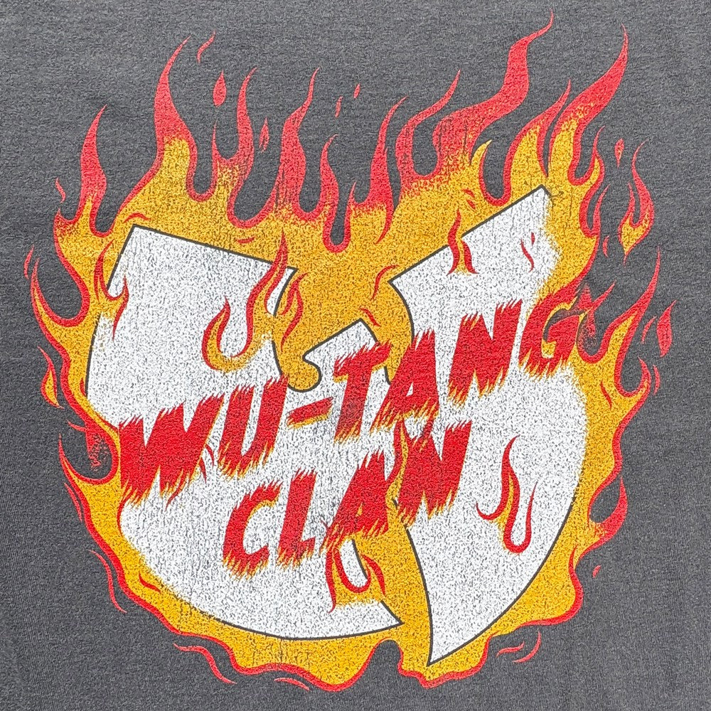 Wu-Tang Clan Flaming Logo T-Shirt – Faded Black