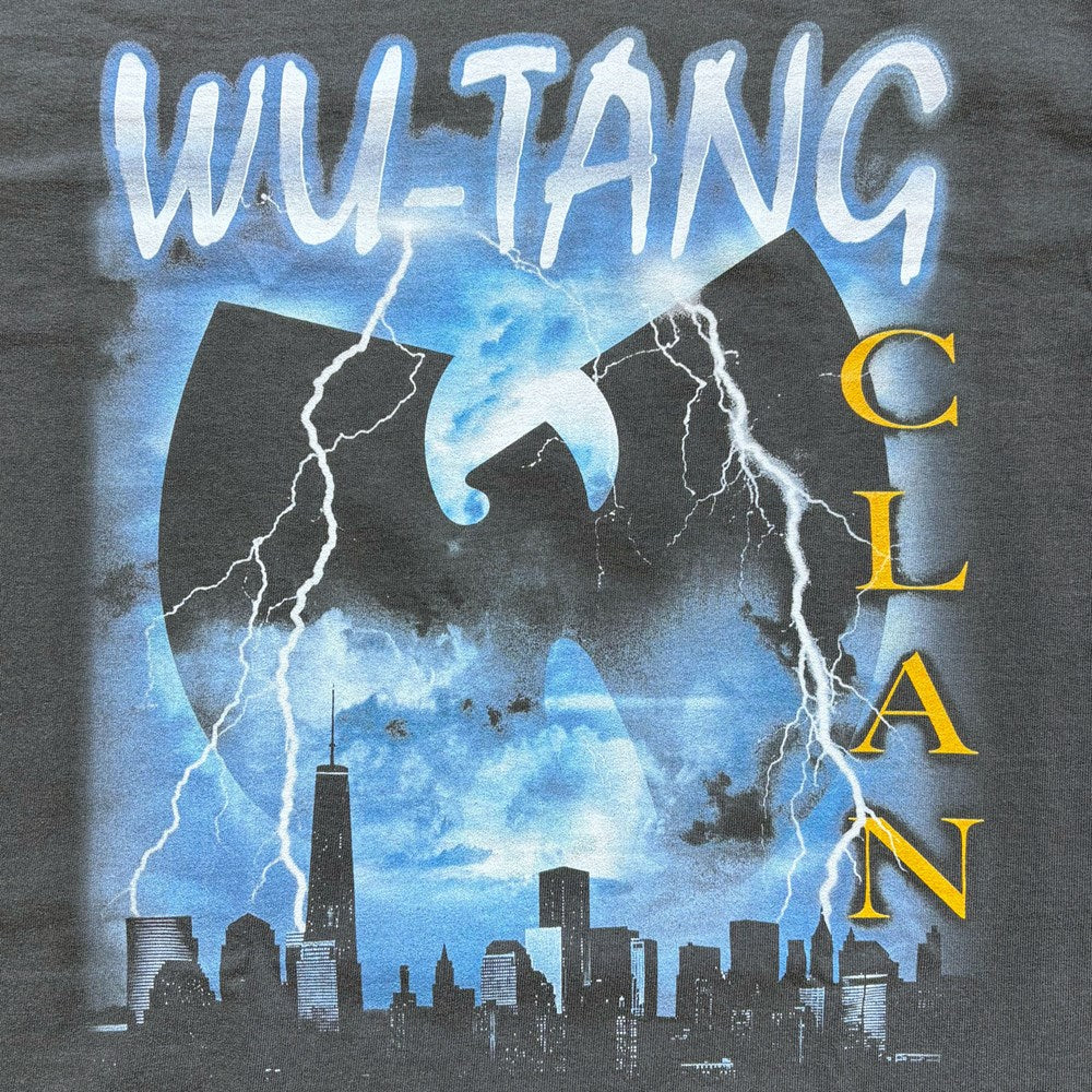 Wu-Tang Clan Lightning Cityscape T-Shirt – Faded Black