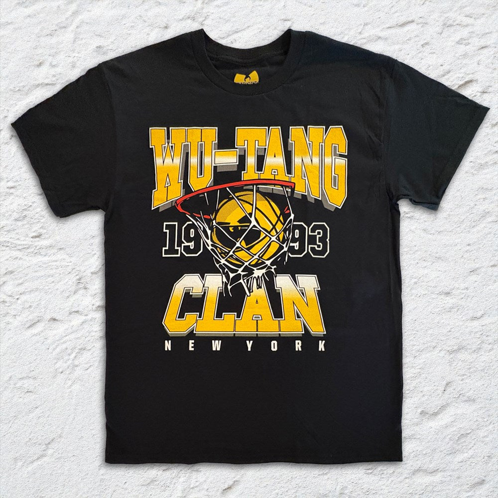 Wu-Tang Clan - NY BBall 1993 - Black T-shirt