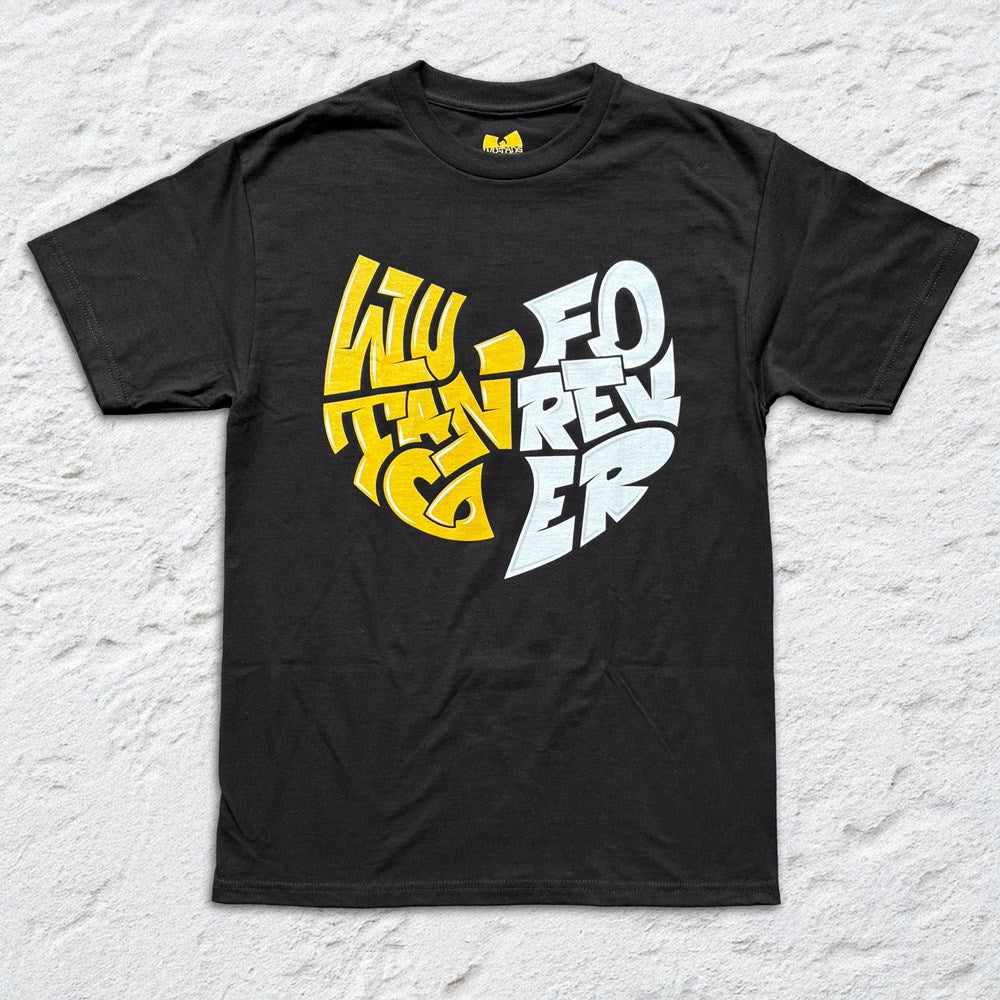 Wu-Tang Clan Stacked Graffiti T-Shirt – Black