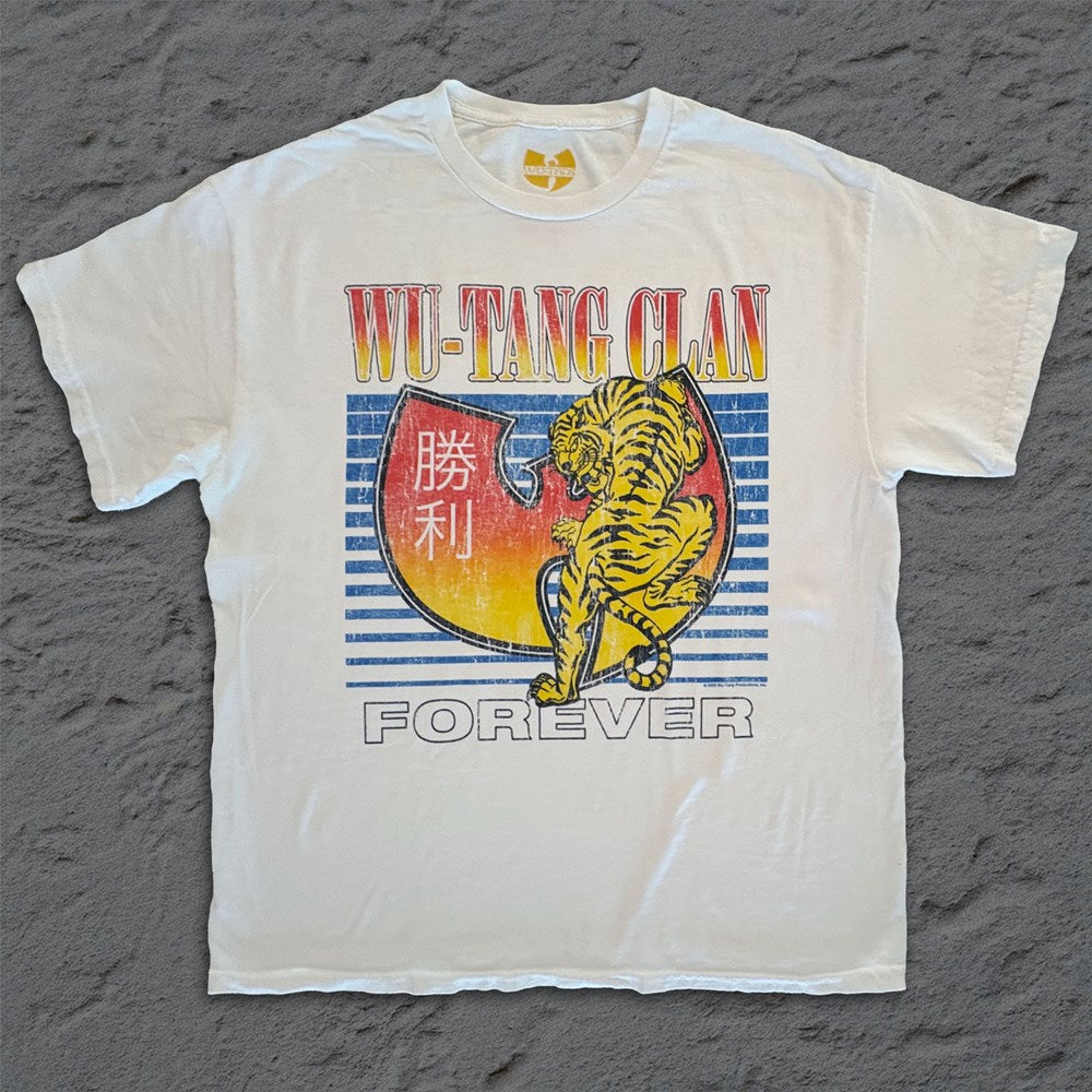 Wu-Tang Clan - Victory Tiger - White Vintage T-shirt