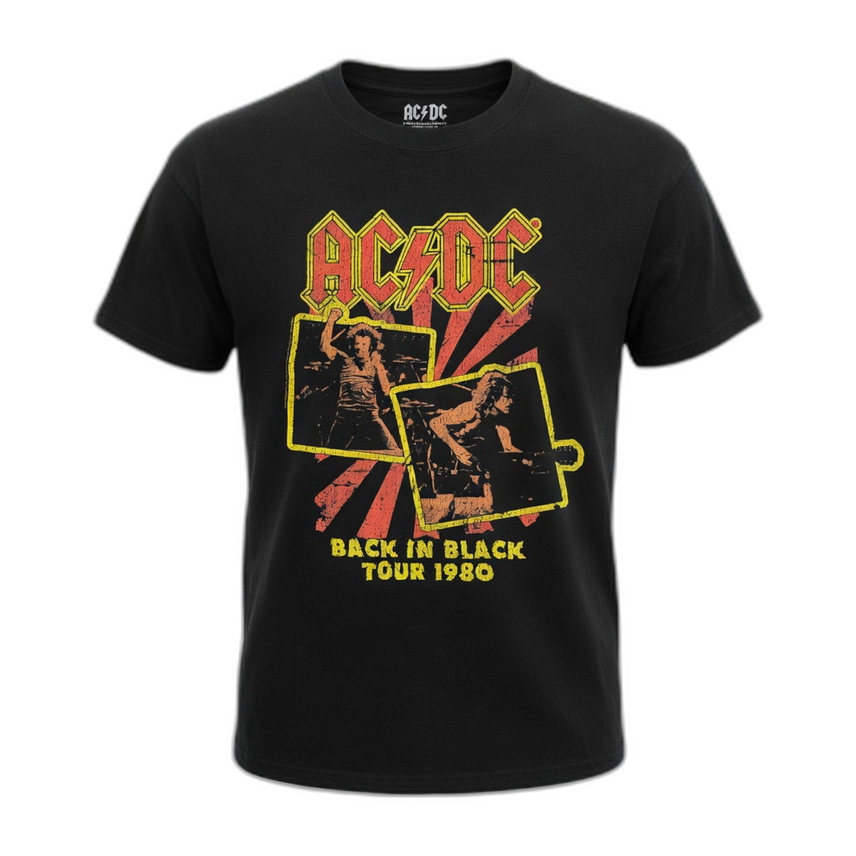 AC/DC Angus & Brian 1980 Collector T-Shirt – Black Vintage