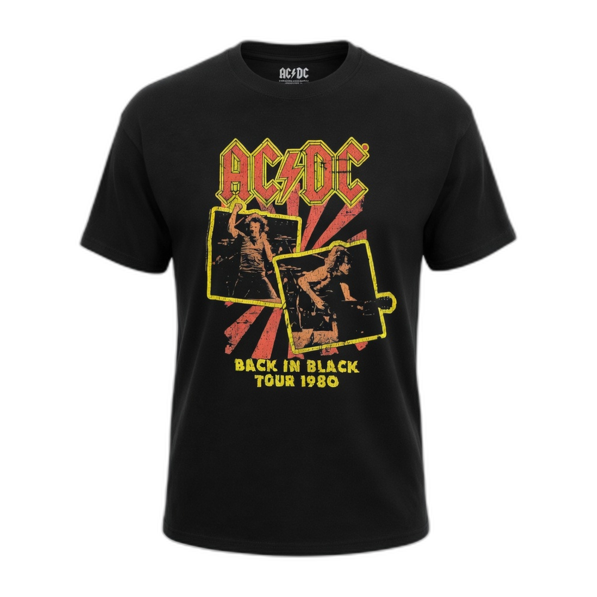 AC/DC Angus & Brian 1980 Collector T-Shirt – Black Vintage