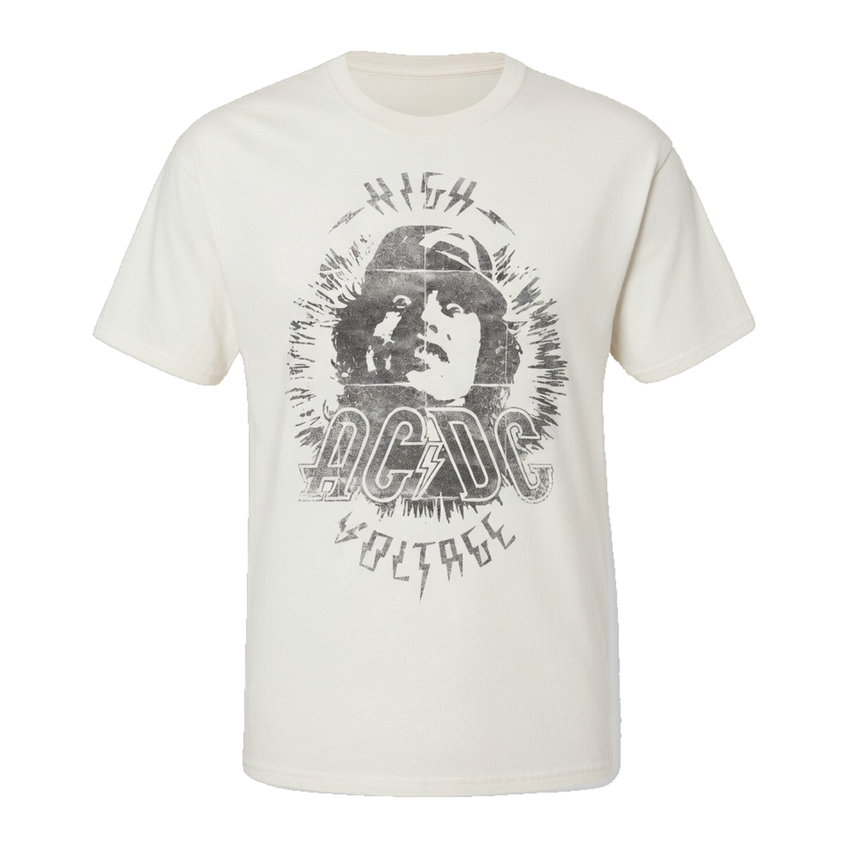AC/DC High Voltage Album T-Shirt – White Vintage