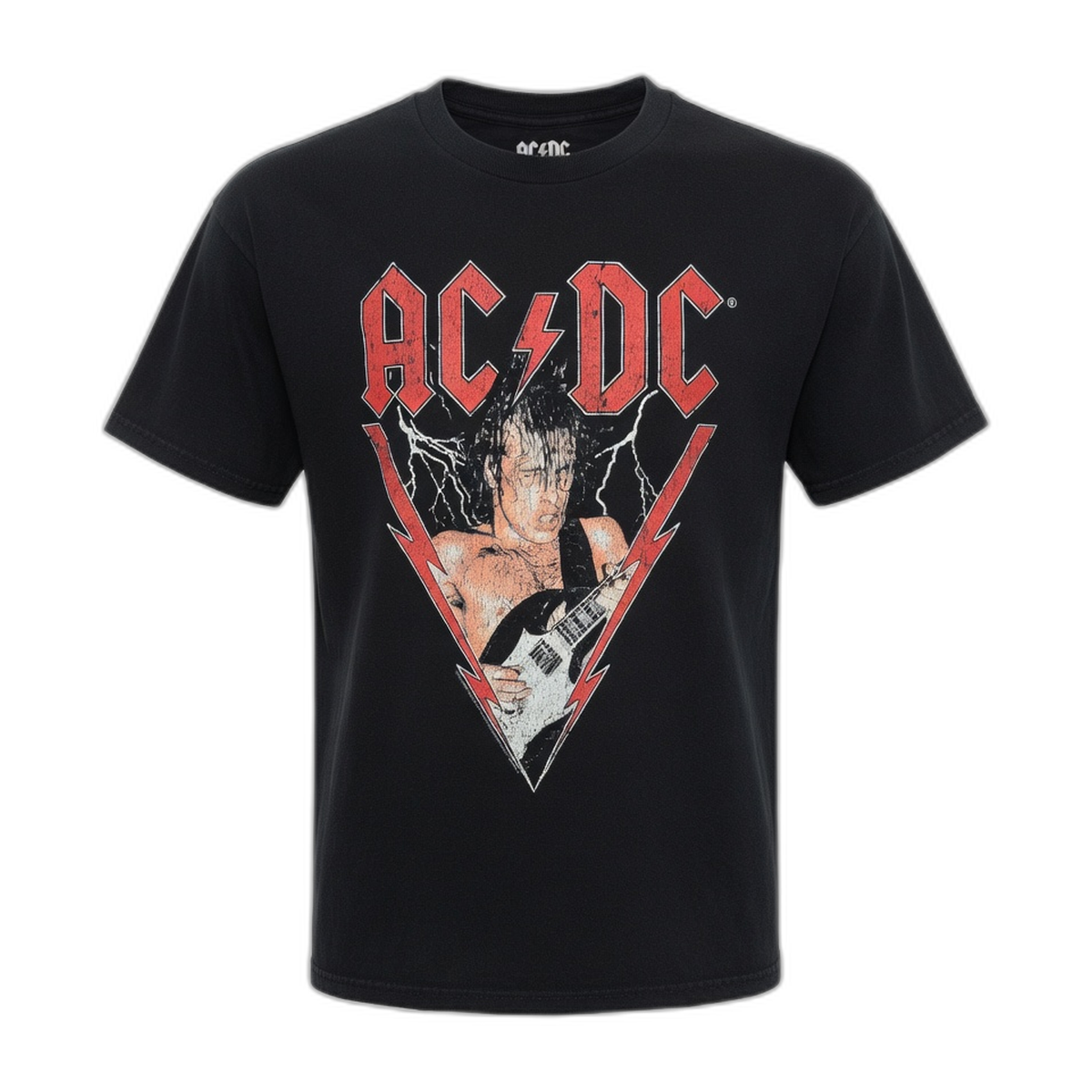 AC/DC Angus Live 1984 T-Shirt – Black Vintage