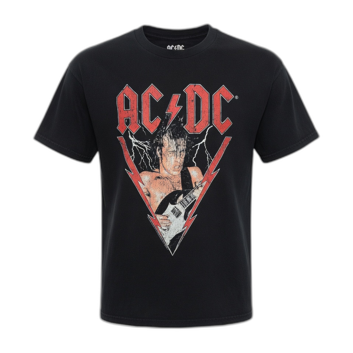 AC/DC Angus Live 1984 T-Shirt – Black Vintage