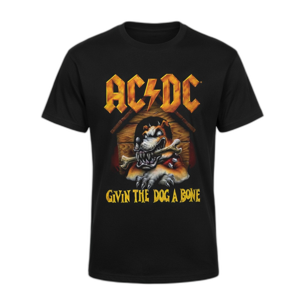 AC/DC Dog a Bone T-Shirt – Black
