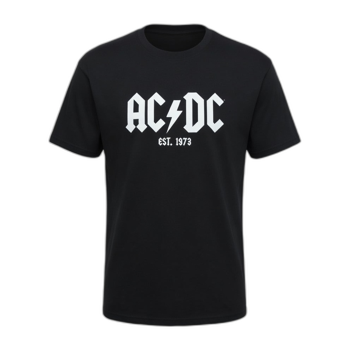 AC/DC Est 1973 Logo T-Shirt – Black