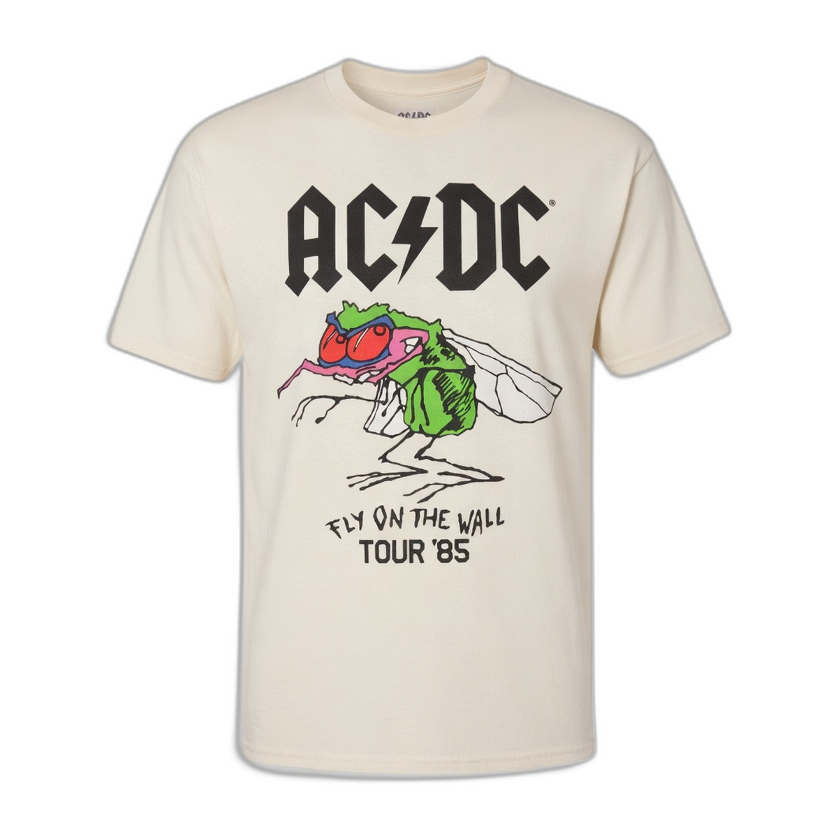 AC/DC Fly on Wall '85 Tour T-Shirt – Natural
