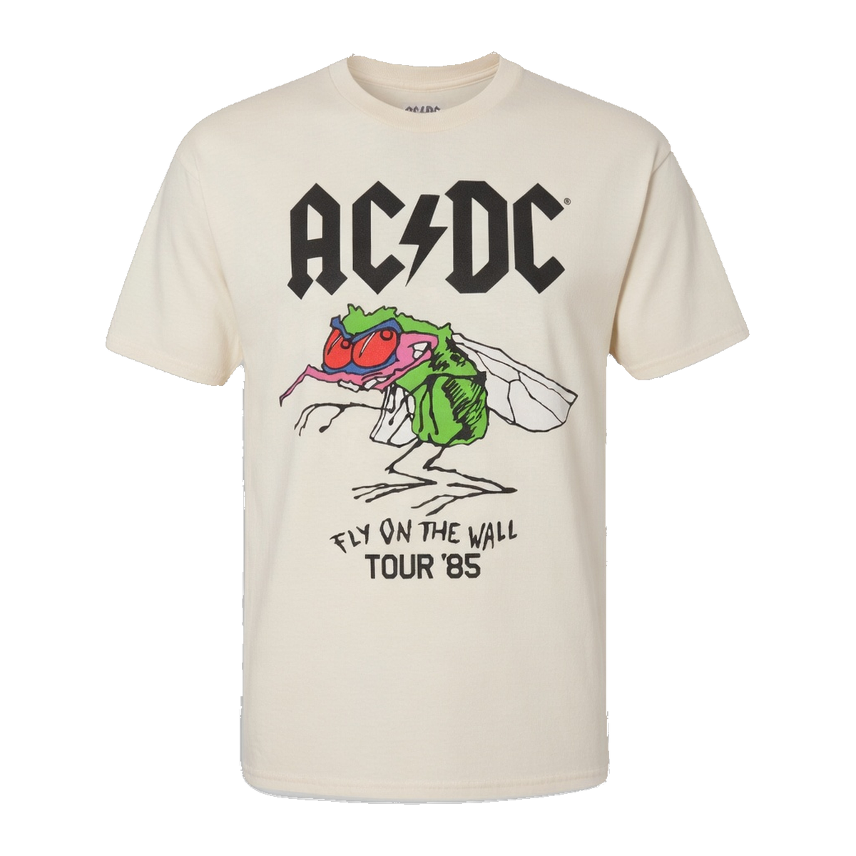 AC/DC Fly on Wall '85 Tour T-Shirt – Natural