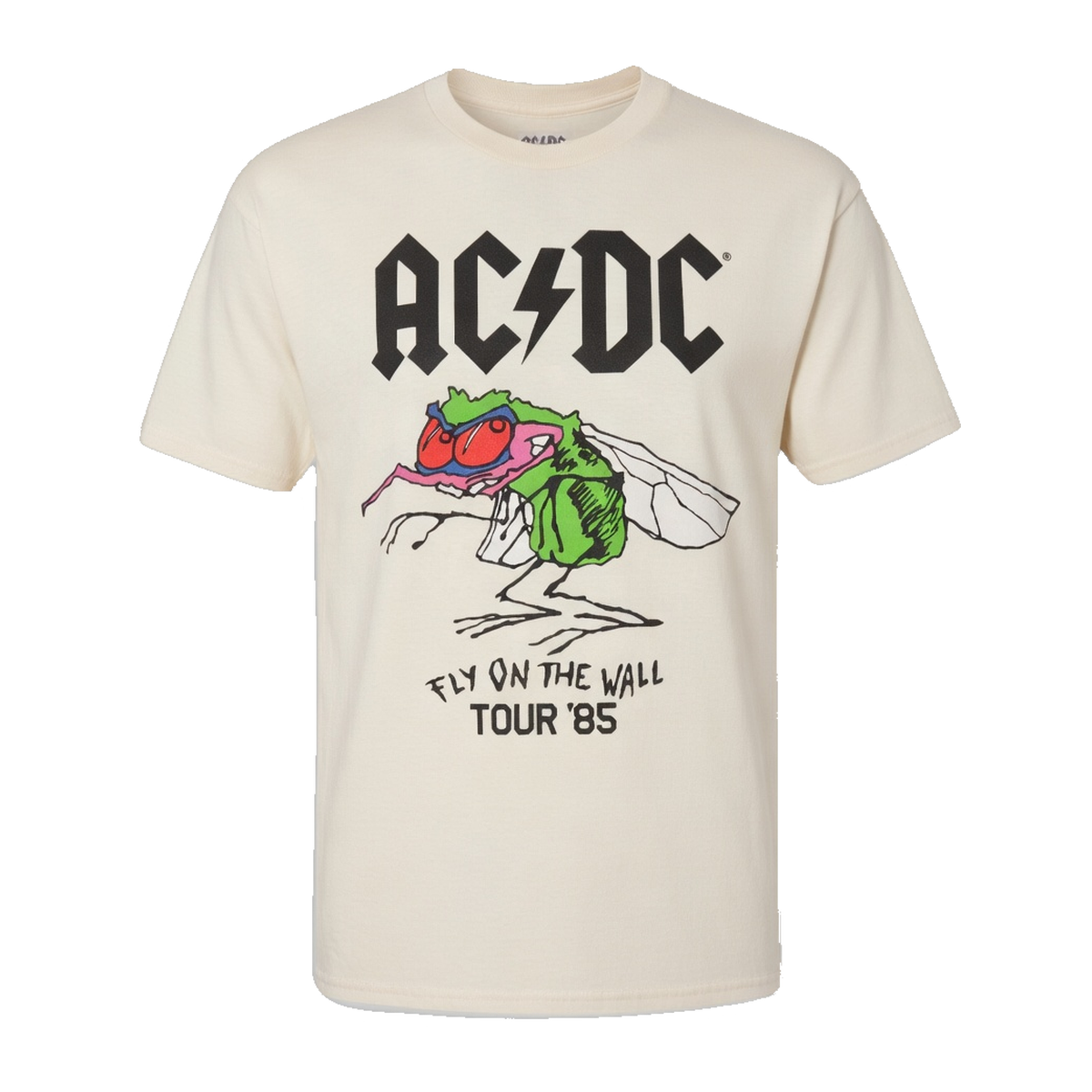 AC/DC Fly on Wall '85 Tour T-Shirt – Natural