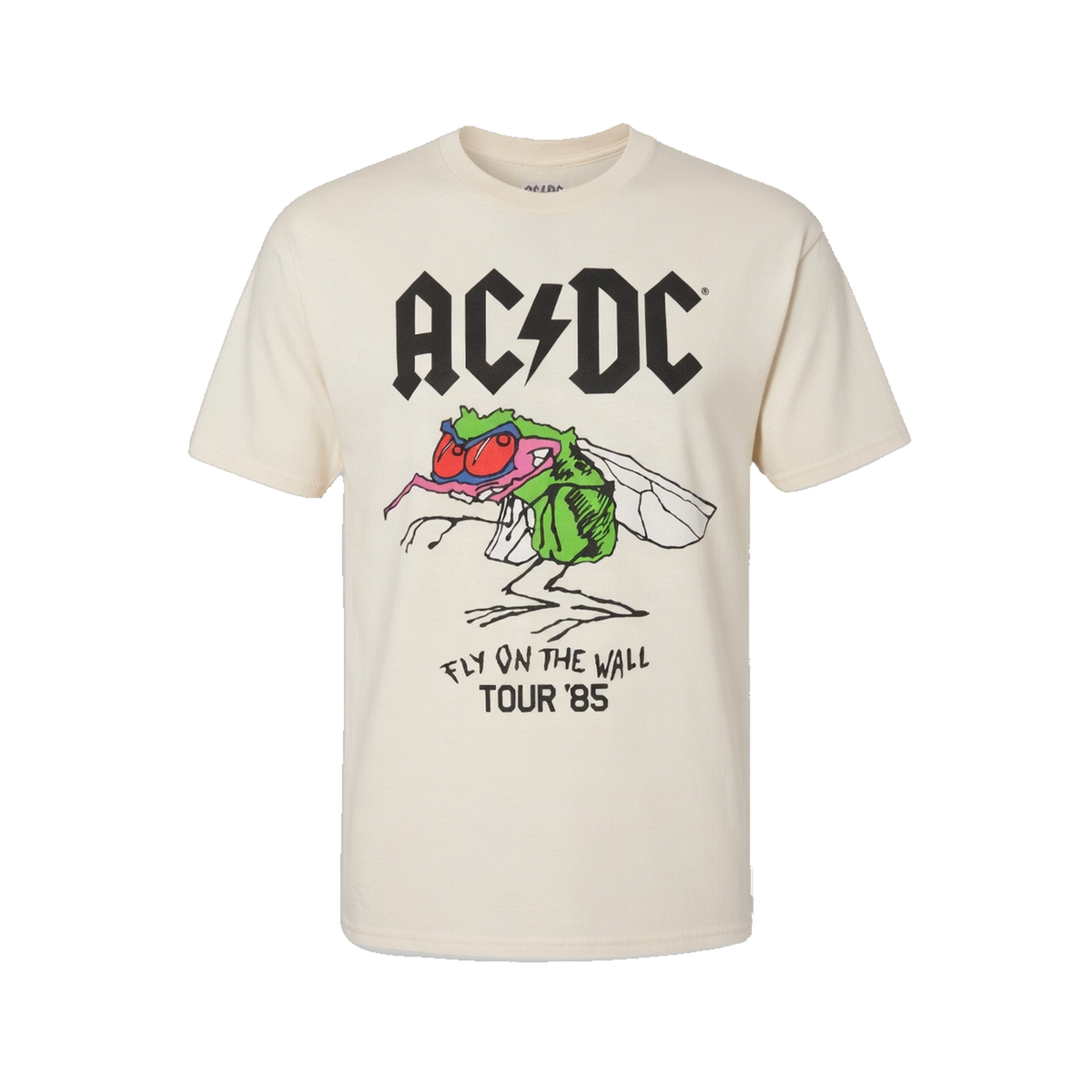 AC/DC Fly on Wall '85 Tour T-Shirt – Natural