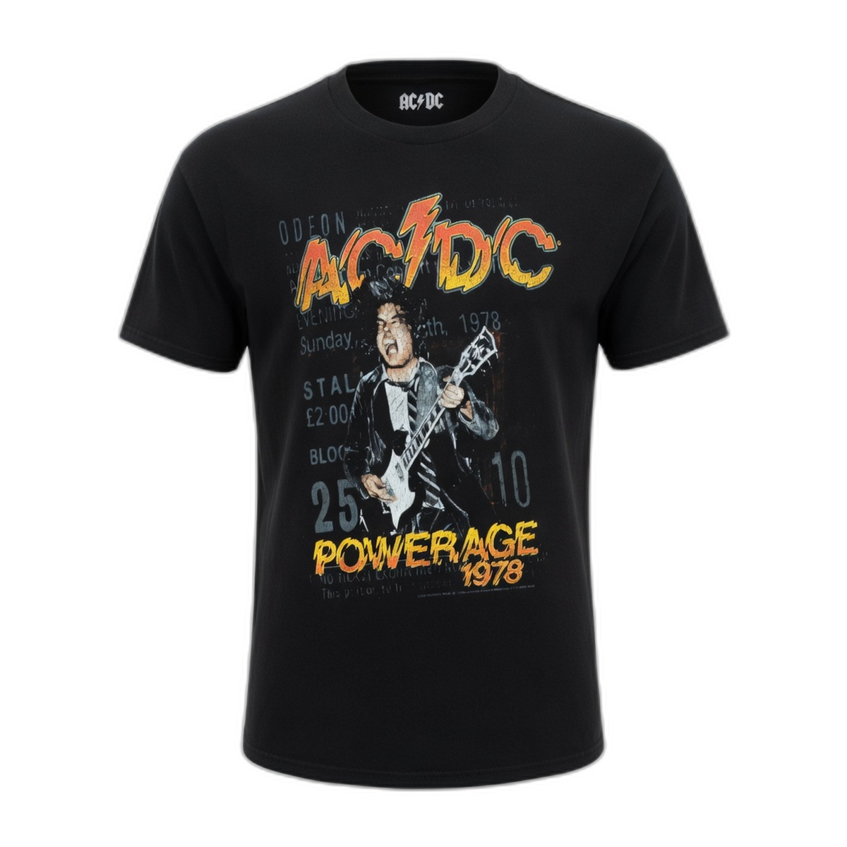 AC/DC Powerage 1978 Era T-Shirt – Black Vintage