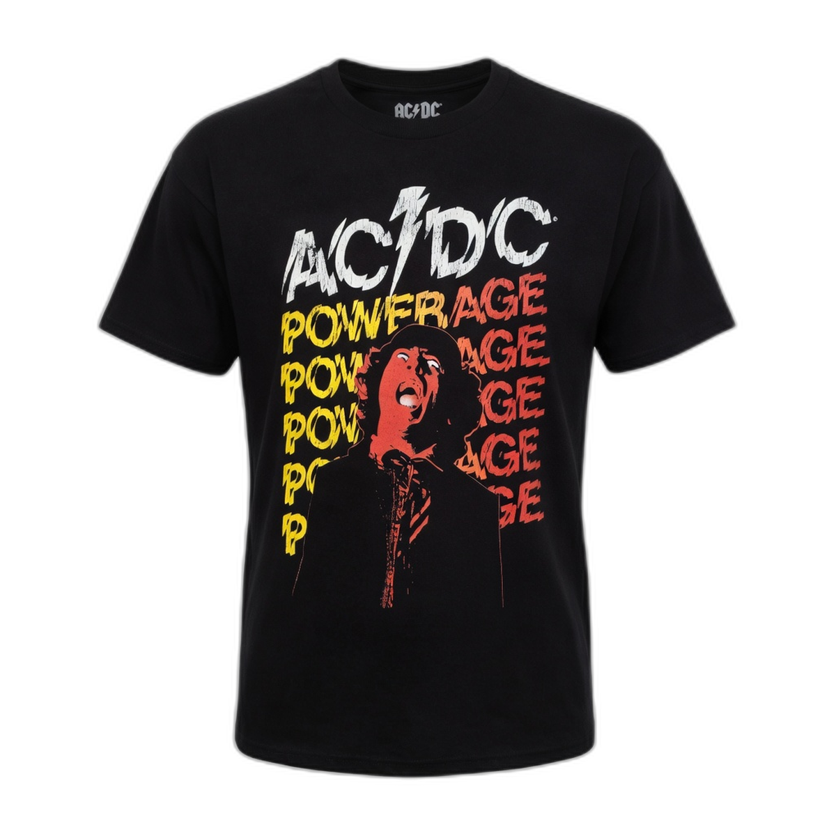 AC/DC Powerage Repeat Graphic T-Shirt – Black
