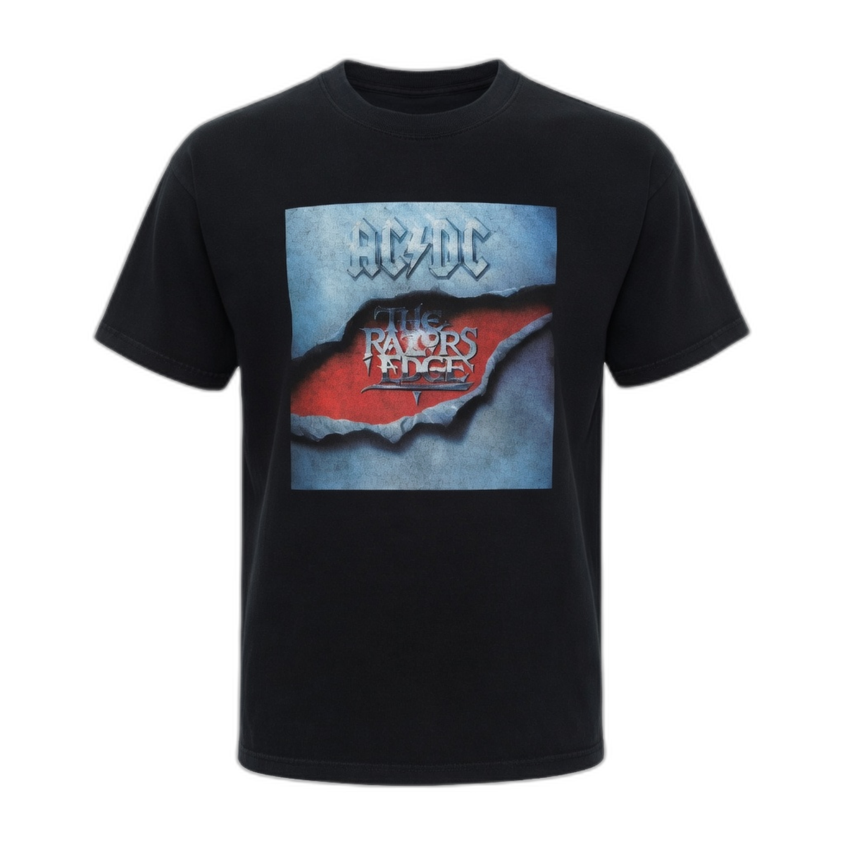 AC/DC Razors Edge Album Artwork T-Shirt – Black Vintage