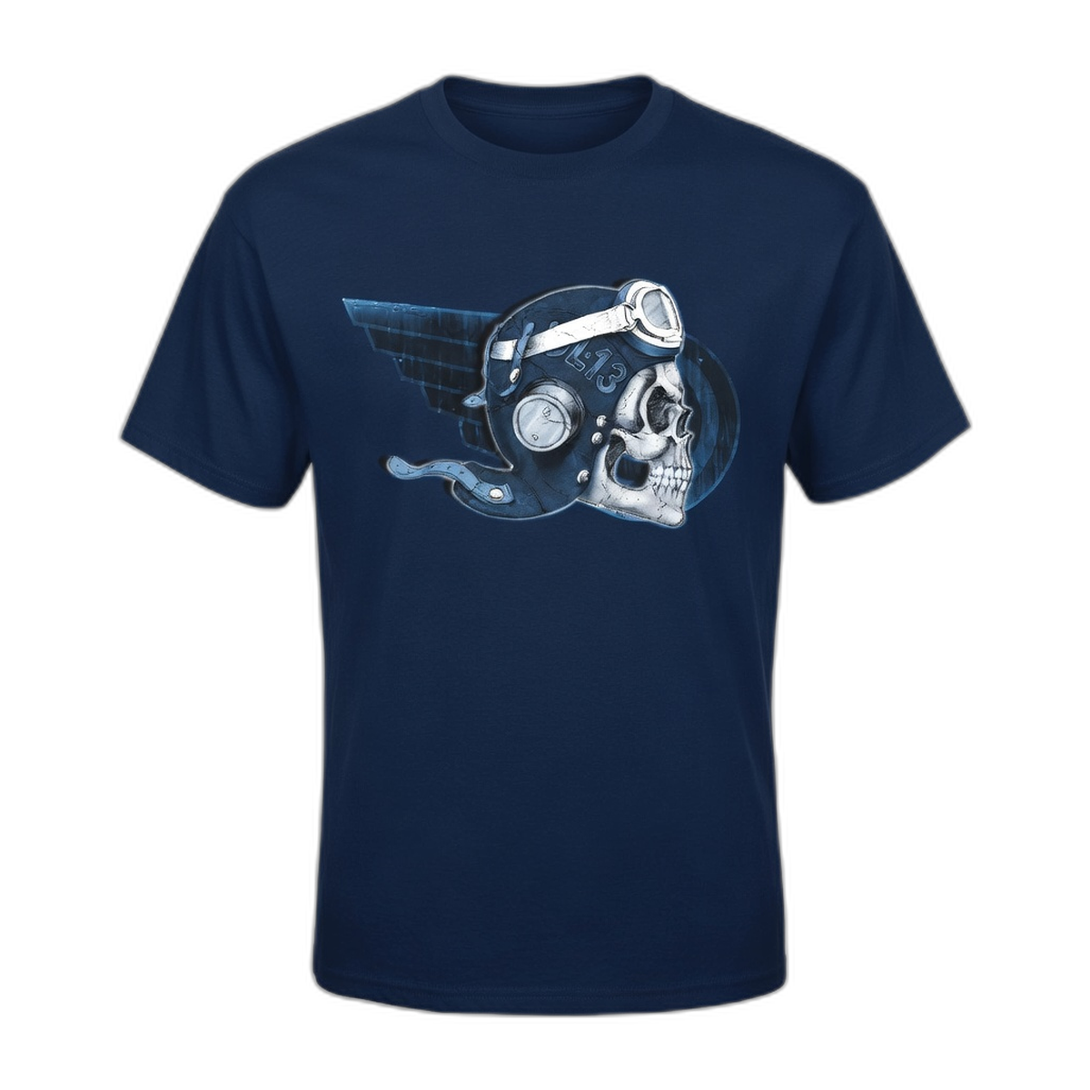Alchemy England Deadly Ace Graphic T-Shirt – Navy