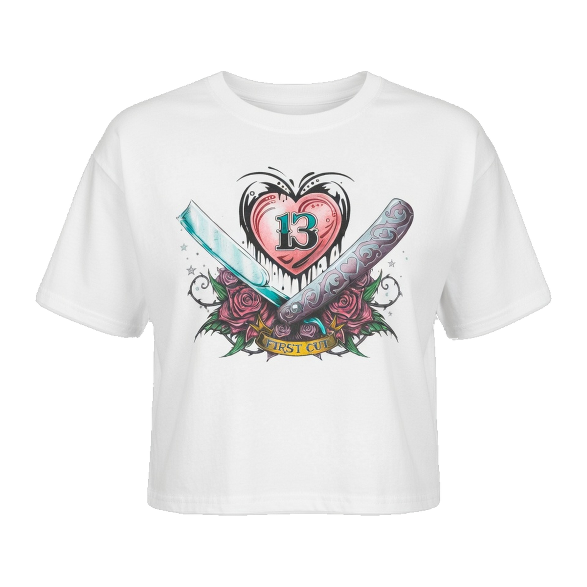 Alchemy England The First Cut Crop Top – White