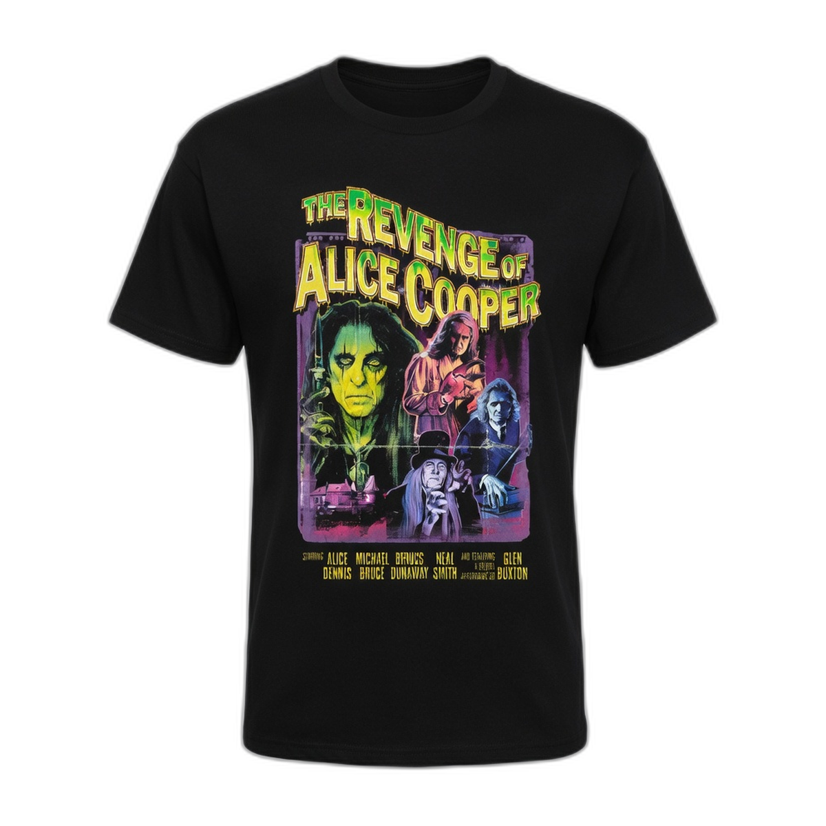 Alice Cooper Revenge Collage T-Shirt – Black