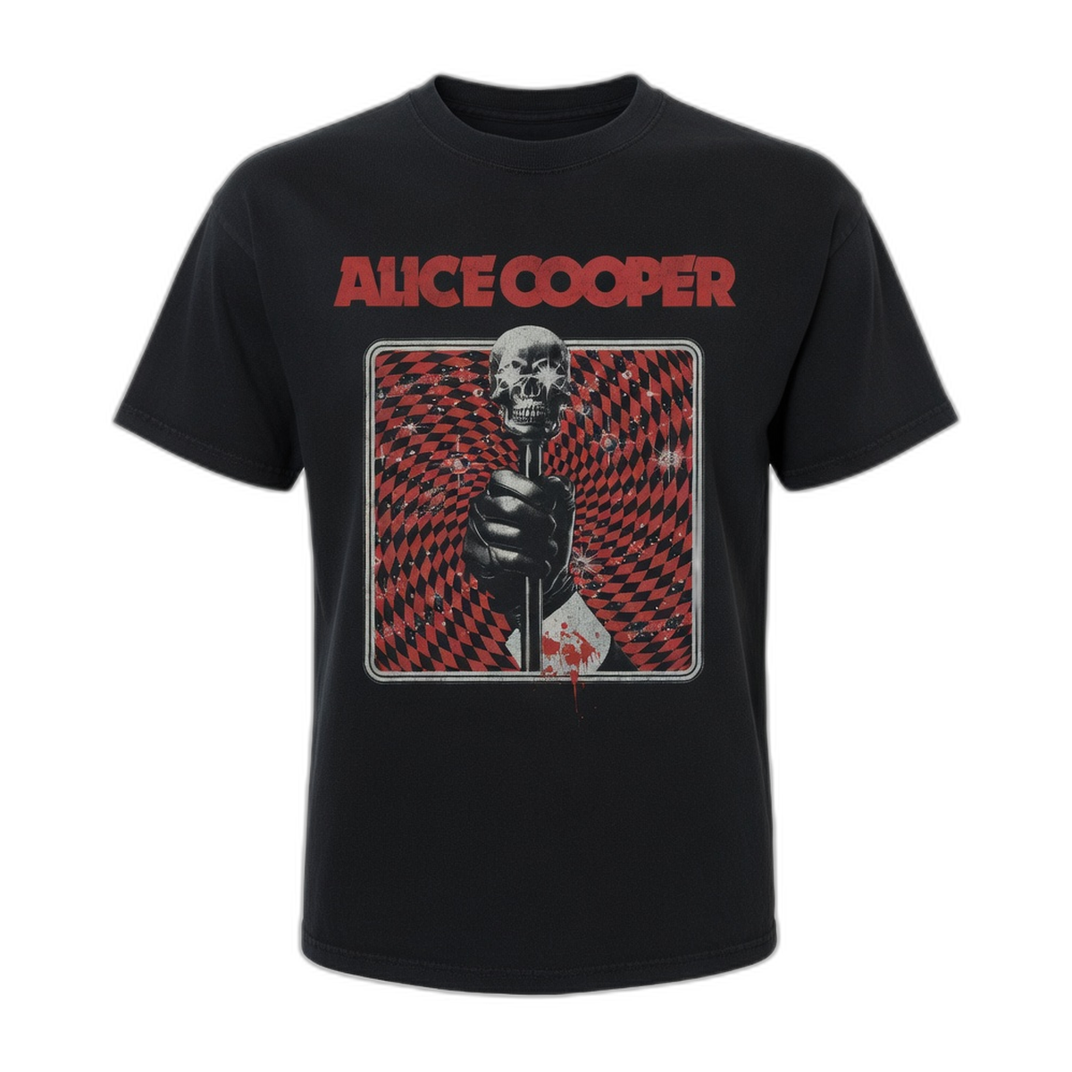 Alice Cooper Skull Cane Vintage T-Shirt – Black Vintage