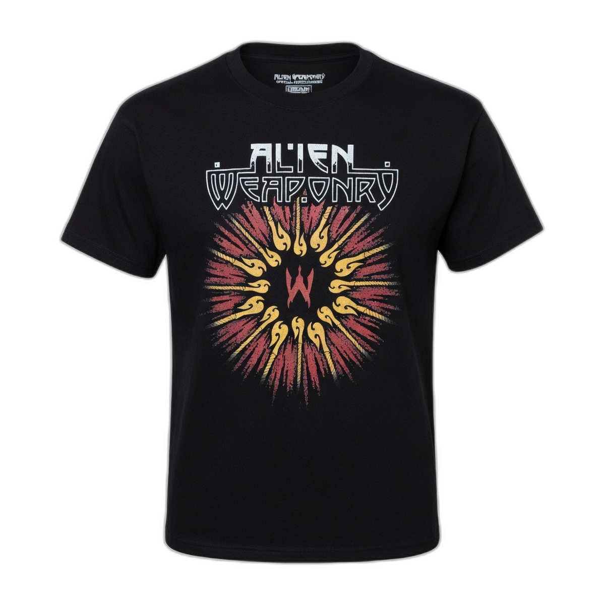 Alien Weaponry Radial Hooks T-Shirt – Black