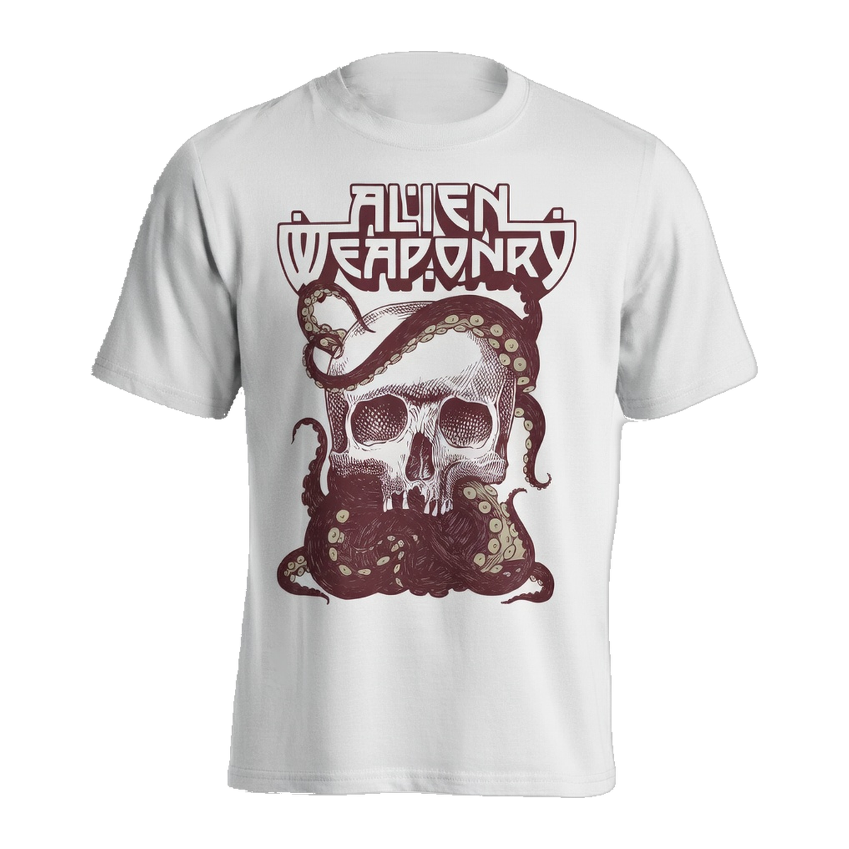 Alien Weaponry Tenta Skull T-Shirt – White