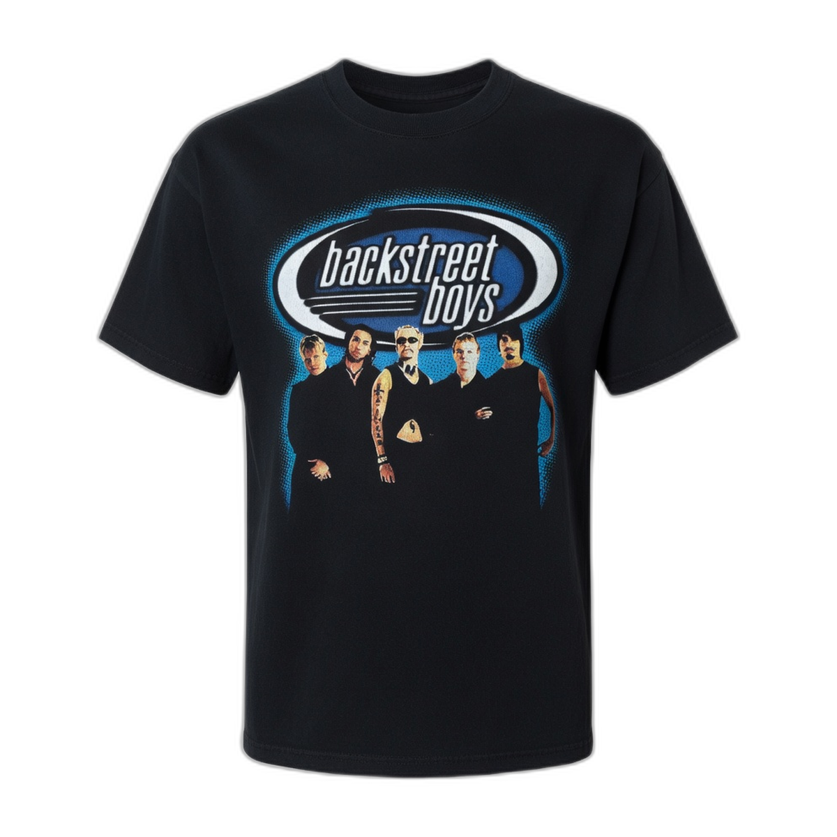 Backstreet Boys Blue Glow Vintage T-Shirt – Black