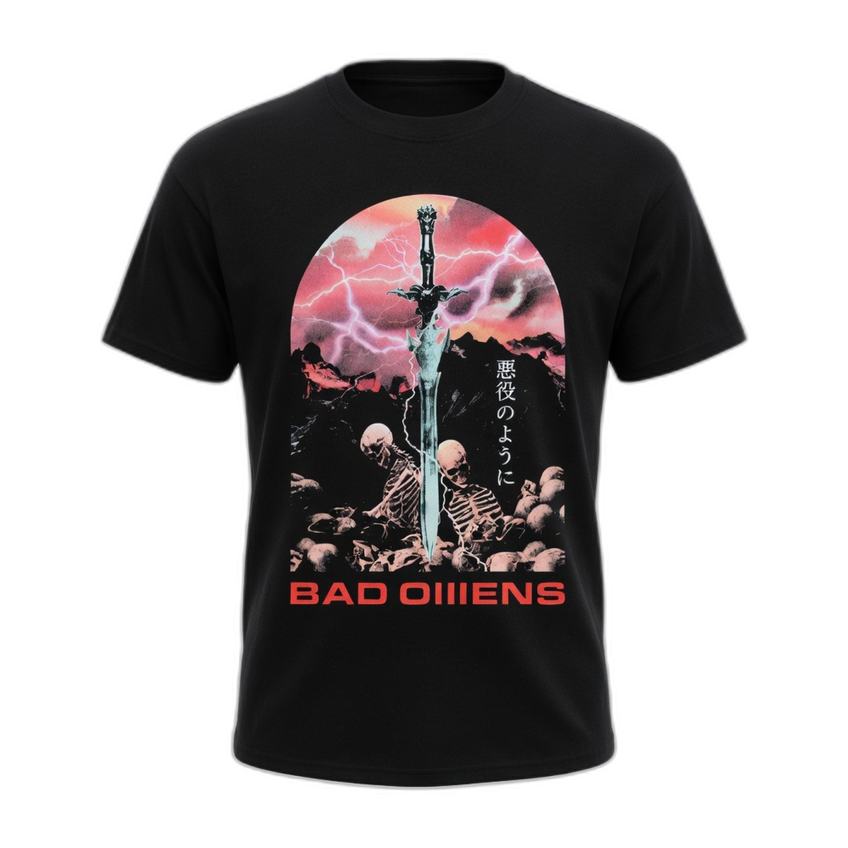 Bad Omens Fantasy Sword T-Shirt – Black