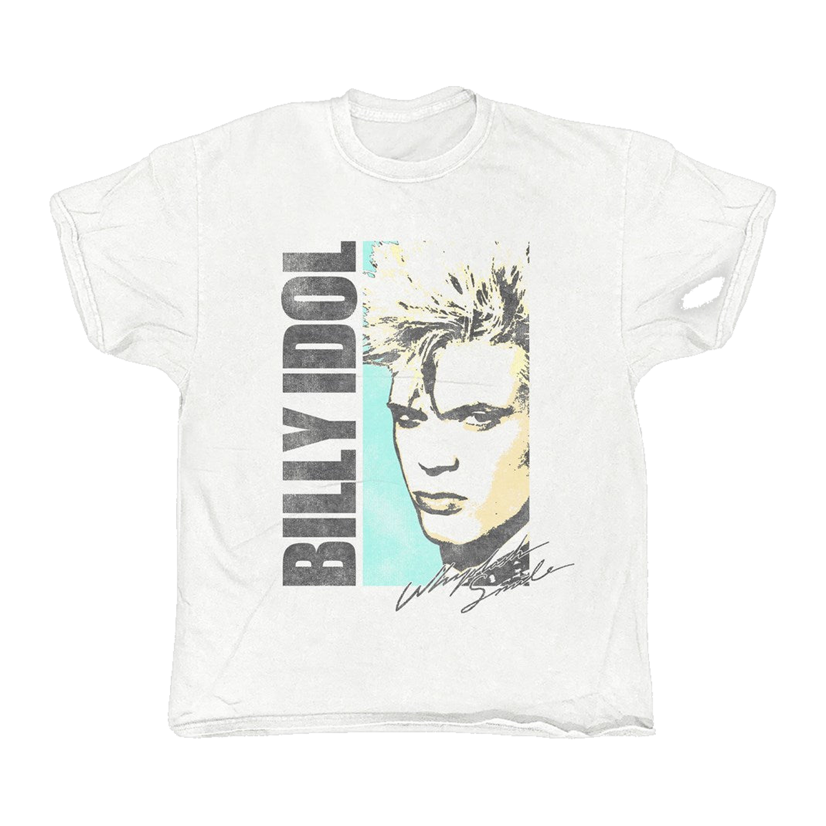 Billy Idol Whiplash Smile Album T-Shirt – White Vintage