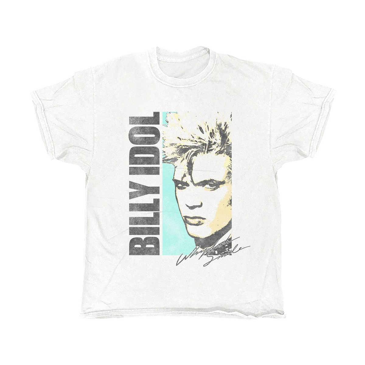 Billy Idol Whiplash Smile Album T-Shirt – White Vintage