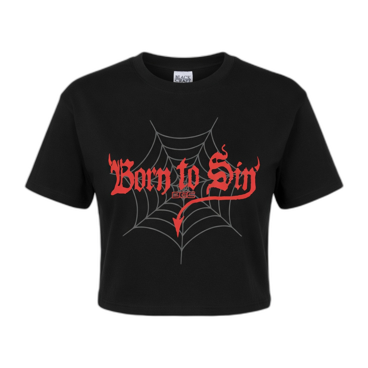 Blackcraft Born to Sin Women's Crop Top – Black
