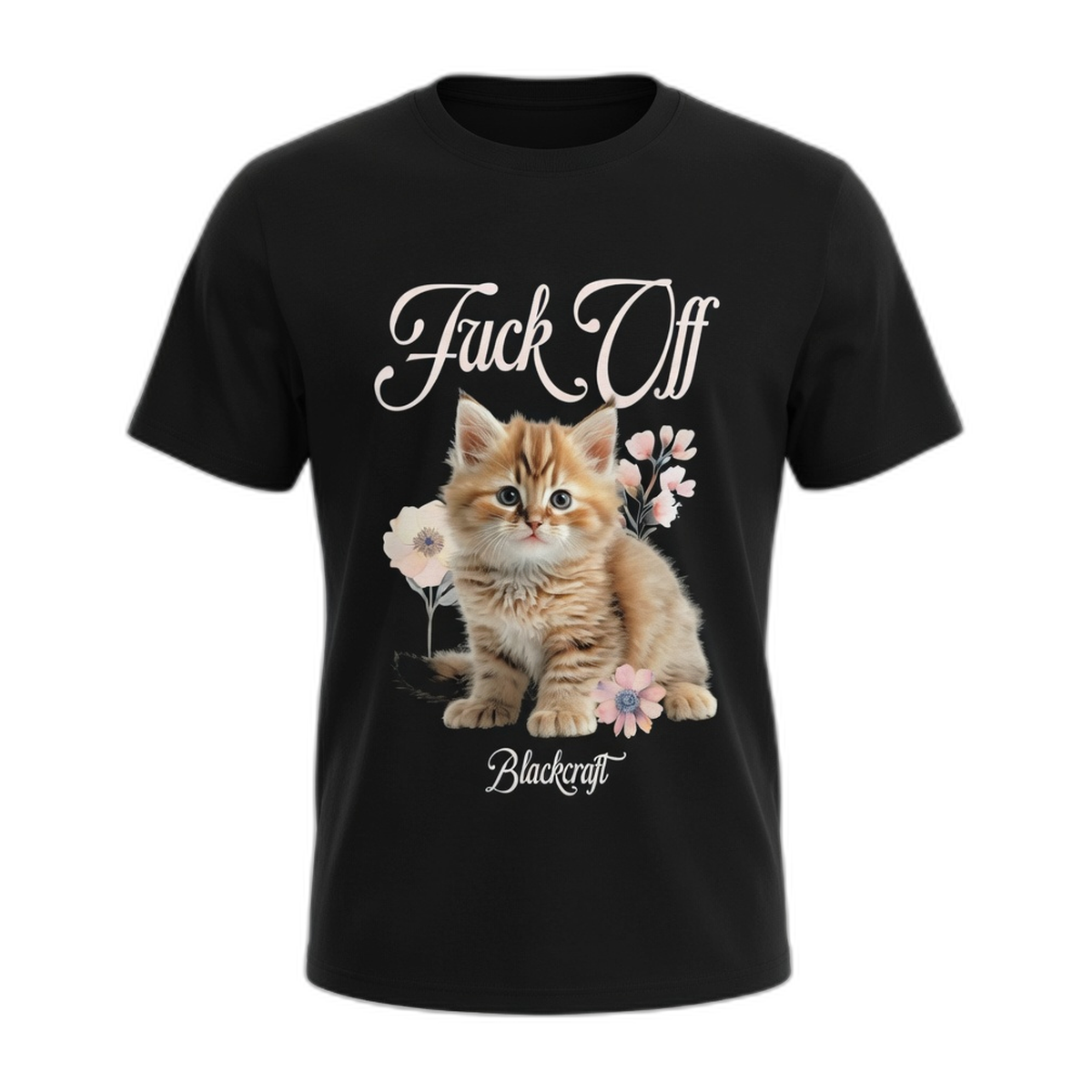 Blackcraft F Off Cat T-Shirt – Black