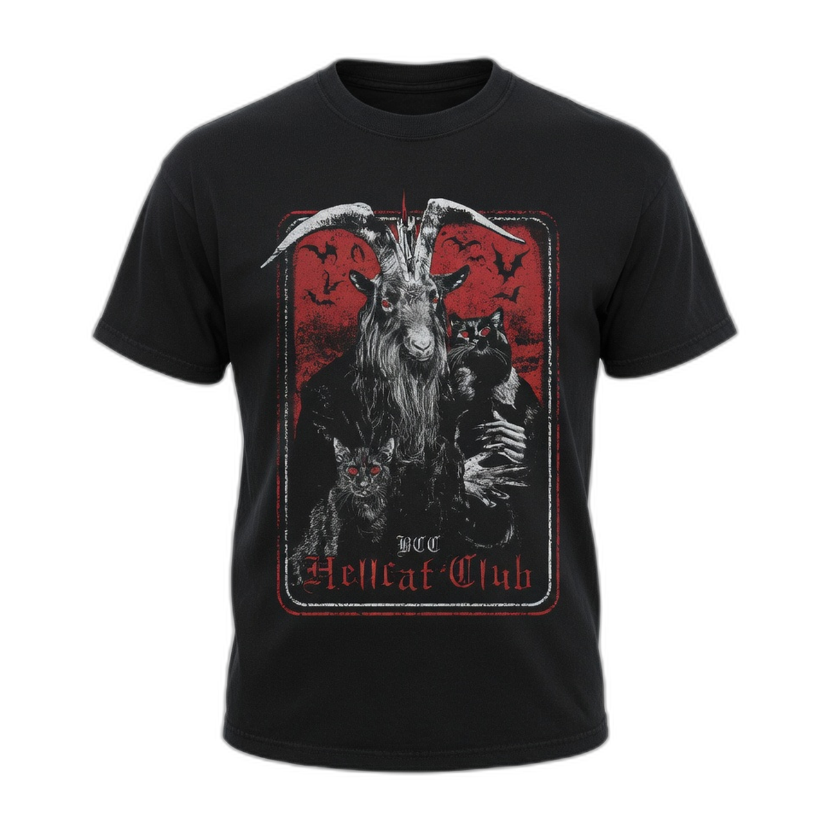 Blackcraft Hellcat Club T-Shirt – Black Vintage