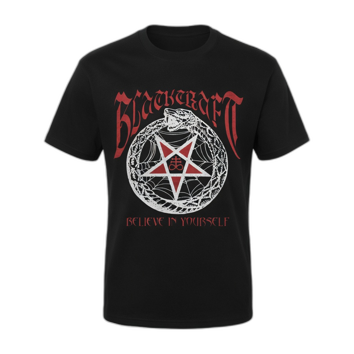 Blackcraft Red Pentagram T-Shirt – Black