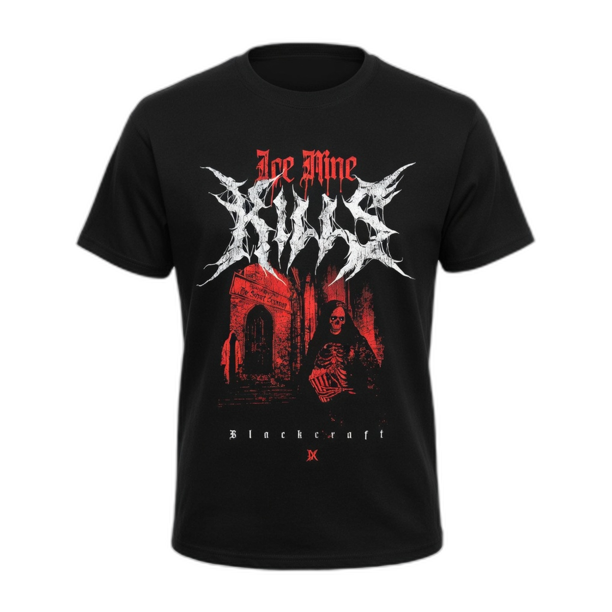 Blackcraft x Ice Nine Kills Now Showing T-Shirt – Black