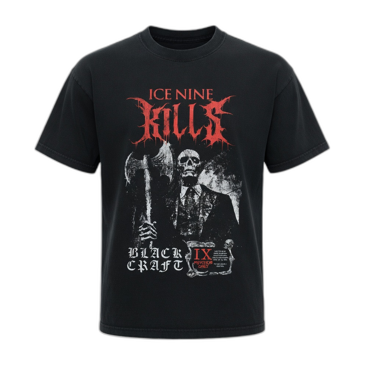 Ice Nine Kills Skeleton Corpses T-Shirt – Black Vintage