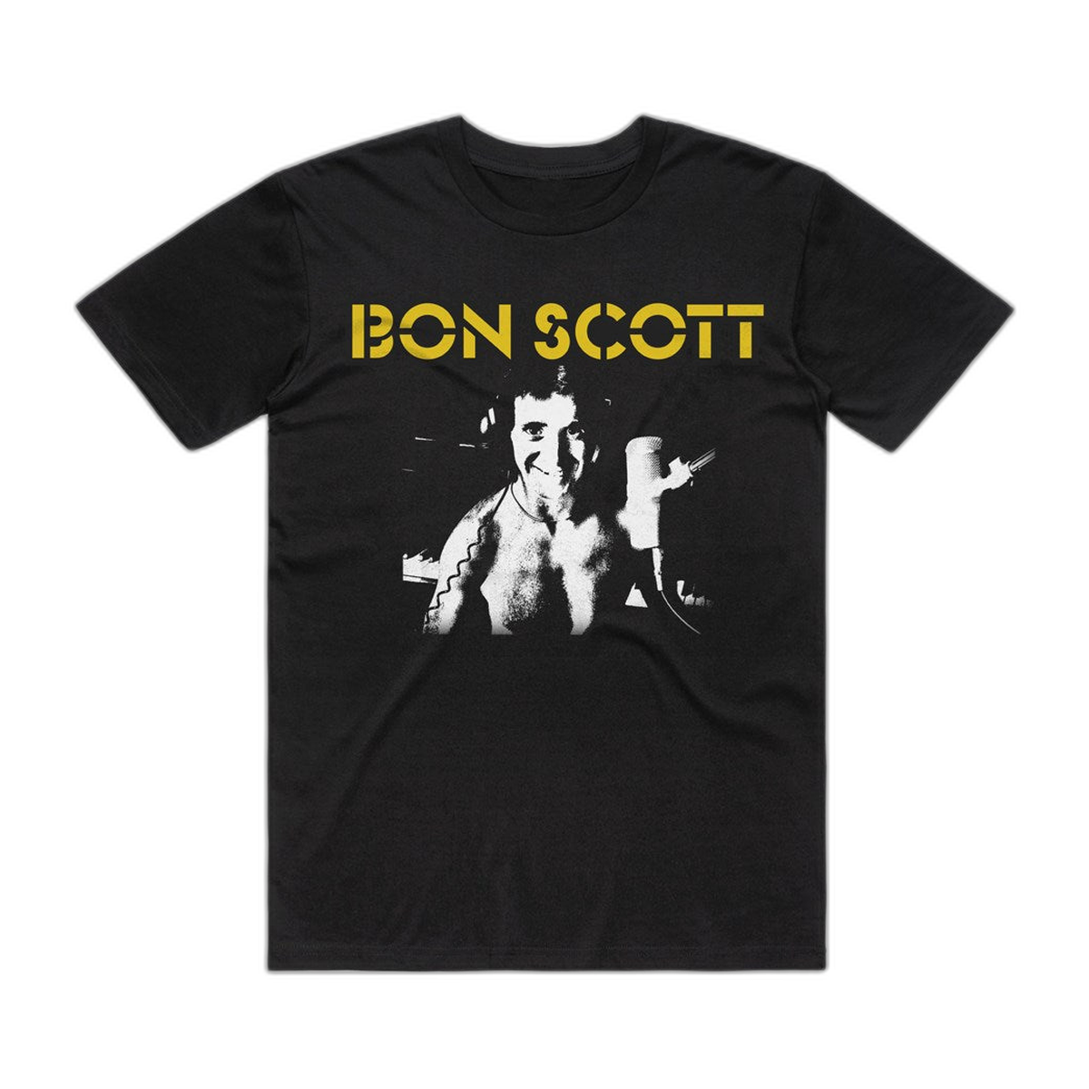 Bon Scott Studio Photo T-Shirt – Black