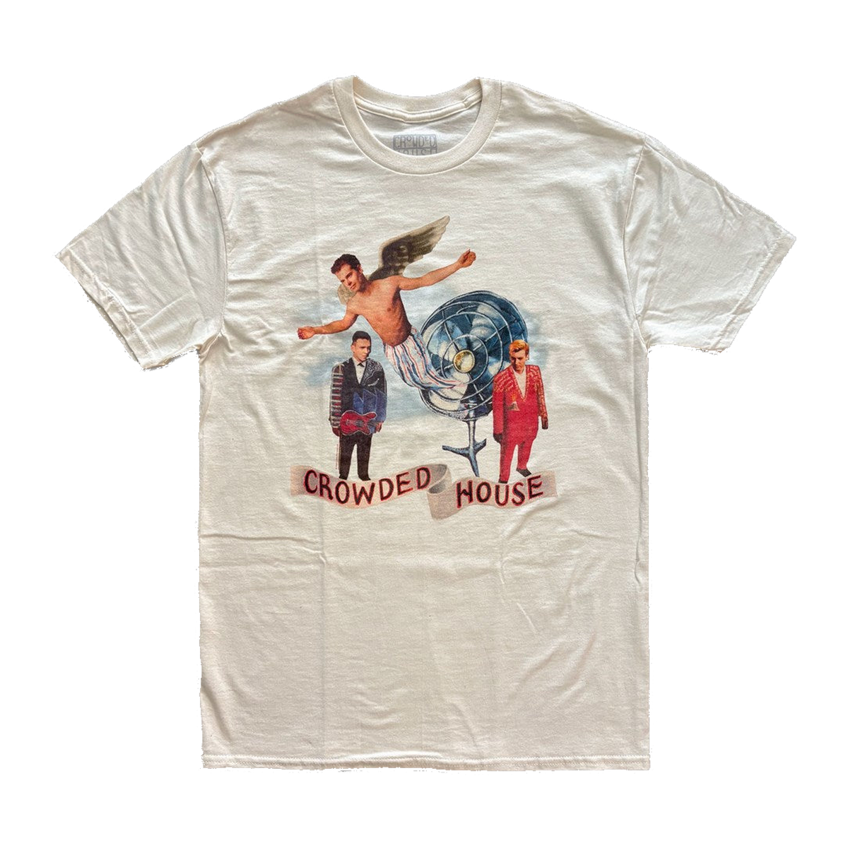 Crowded House Fan Banner Fan Identity T-Shirt – Natural